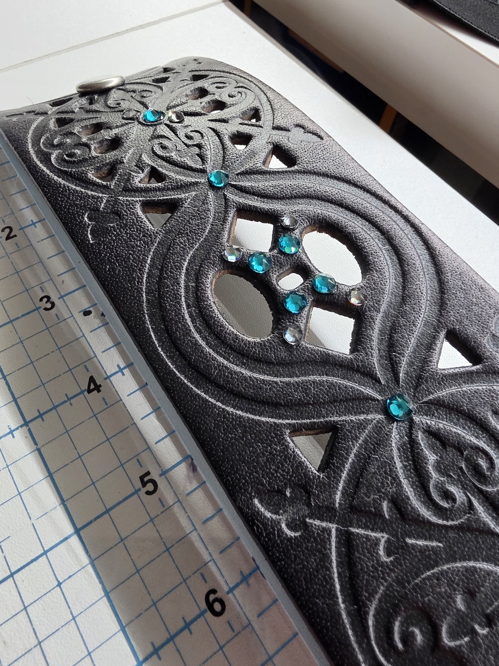 Repurposed Leather Cuff Bracelet | Sustainable Holiday Gift | Approximately 9"